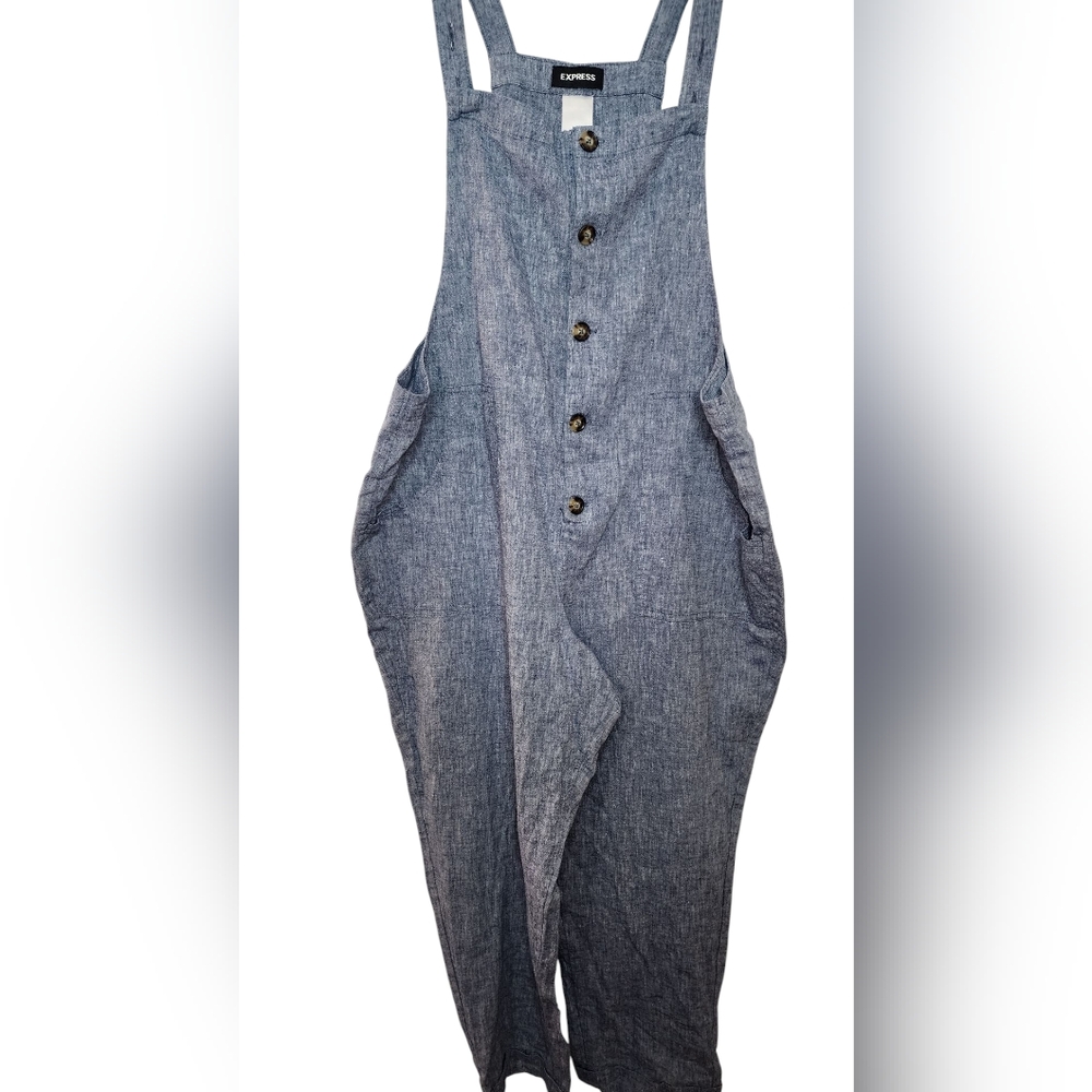 Express Blue Denim Jumpsuit
